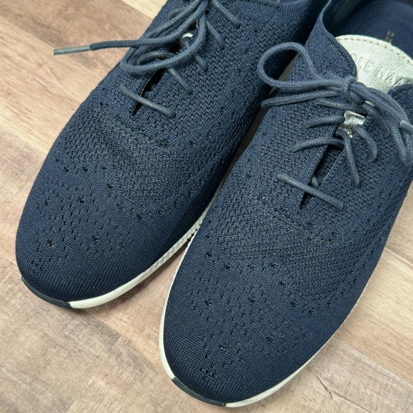 Cole Haan Size 10.5 Marine Blue Women's 2.ZEROGRAND Stitchlite Wingtip Oxfords - Picture 15 of 15